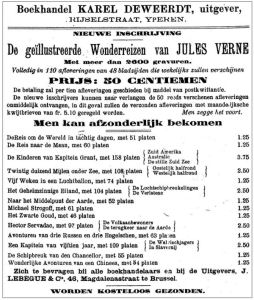 Illustration: Advertisement from Het Weekblad van Yperen