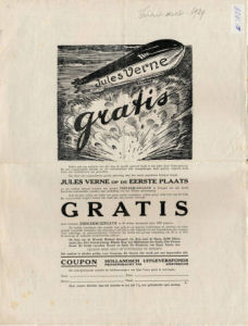 Afbeelding: Advertentie – “Jules Verne gratis”