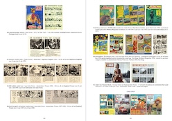 Two pages from the Jules Verne bibliography, comics